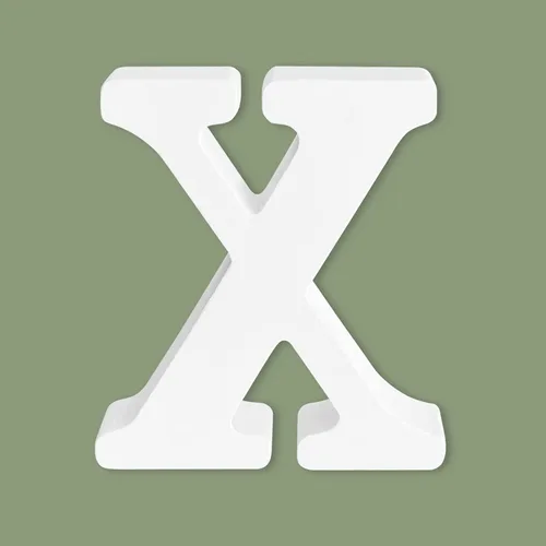 Vista 30 de Letras blancas de madera sin terminar de 4 pulgadas para manualidades, letras del alfabeto de madera para decoración de pared, letras de marquesina