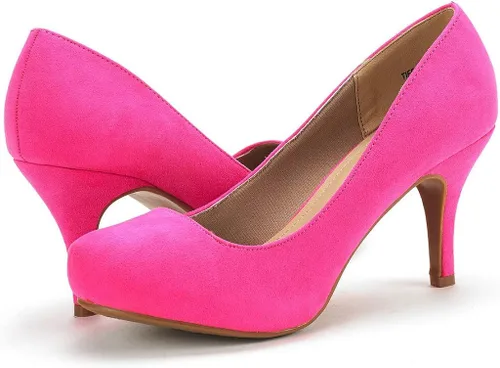 Vista 3 de DREAM PAIRS Tiffany - Zapatos de tacón bajo y plataforma para mujer, clásicos, elegantes y versátiles