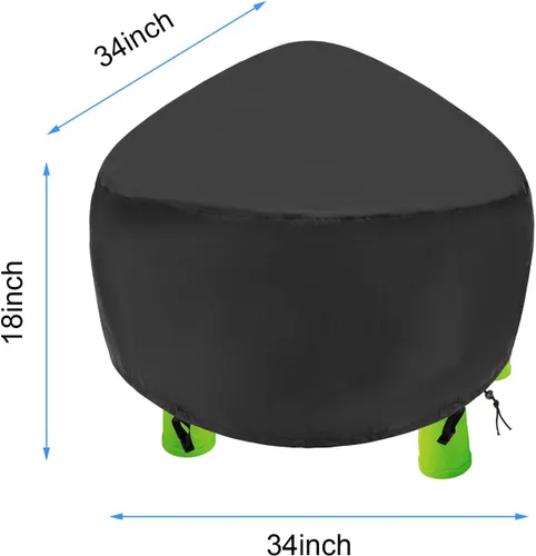 Vista 2 de Funda para mesa de agua para niños, cubierta de mesa de arena para Little Tikes Spiralin' Seas Waterpark Play, cubierta impermeable anti-UV