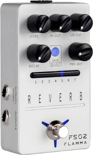 Vista 11 de FLAMMA FS07 - Pedal de efectos de simulación estéreo para guitarra eléctrica, pedal de efectos con 7 ranuras preestablecidas para el usuario