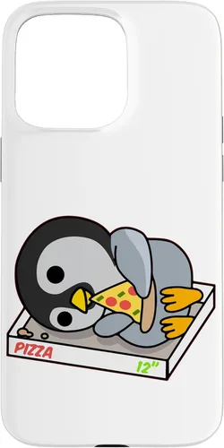 Vista 31 de Cute Lazy Penguin Eating Pizza Funny Pizza Lovers Gift Case for iPhone 17