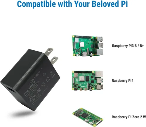 Vista 3 de Fuente de alimentación con certificación UL 5V3A con interruptor 2.5A 2A 1.5A 1.5A 1A Adaptador de CA de carga rápida con interruptor de encendido