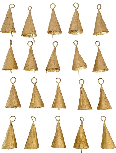 Vista 11 de 10 Piezas Campanas de 1.75 Pulgadas para Manualidades, Decoración del Hogar, Adornos de Campanas de Navidad, Decoraciones de Campanas de Navidad