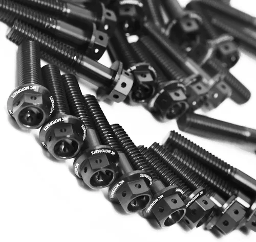 Vista 36 de MC Motoparts Race Spec Kit de pernos de motor cabeza HEX M6 compatible con XJ6 Diversion/F 2009-2016 13 14 15 16 (azul)