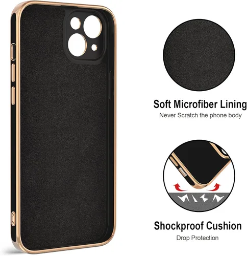 Vista 3 de Hython Funda para iPhone 14 Plus con soporte de anillo [soporte de anillo giratorio de 360° con soporte magnético] [Soporte de montaje en automóvil]