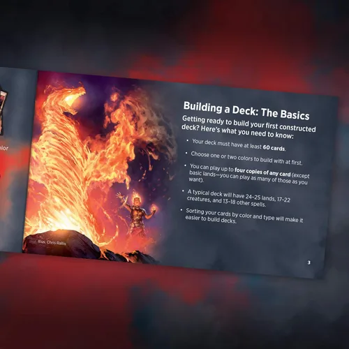 Vista 4 de Magic The Gathering Juego de herramientas para constructores de mazos Core Set 2020 Paquete de 4 refuerzos 125 cartas Guía del constructor