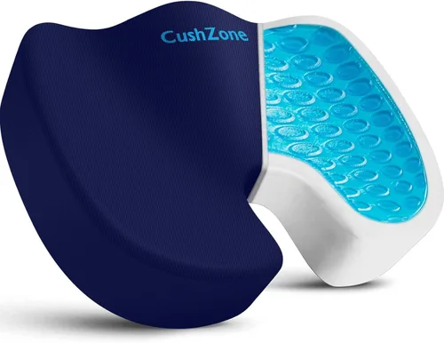 Vista 16 de Cojín de asiento para silla de oficina, cojín de espuma viscoelástica mejorada de gel refrescante para sentarse durante mucho tiempo, almohada