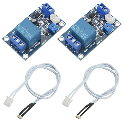 WMYCONGCONG 2 unids xh-m131 fotorresistencia sensor relé módulo DC 12V interruptor de control de luz fotorresistencia módulo relé