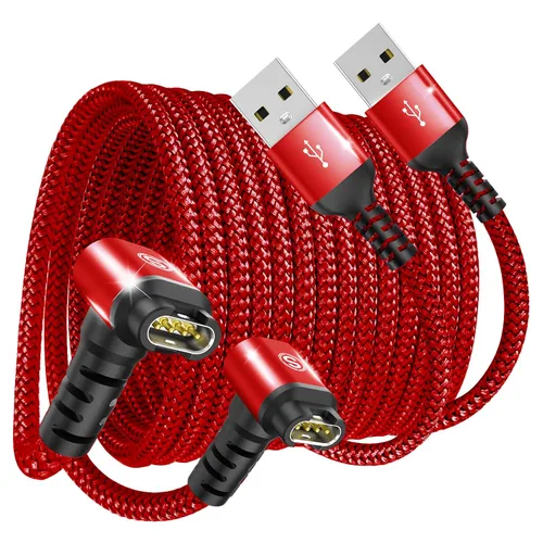 Vista 8 de Garmin - Cable cargador para reloj en ángulo recto, carga rápida, nailon trenzado, 4 pies Gris