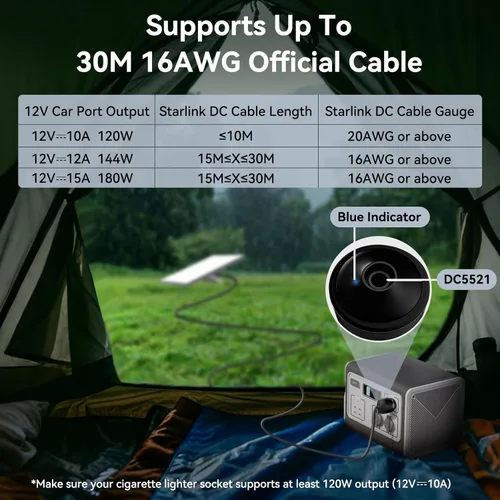 Vista 6 de Adaptador Mini Starlink para Coche 12V a 24V CC Convertidor de Aumento con Adaptador de Encendedor de Cigarrillos de Coche de 60W, Adaptadores