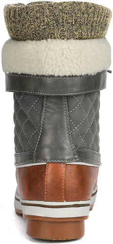Vista 5 de DREAM PAIRS Botas de nieve de invierno para mujer