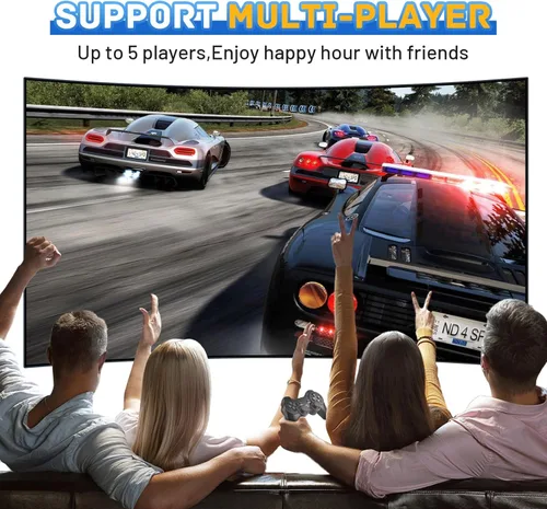 Vista 6 de KINHANK Super Console X3 Plus - Consola de juegos retro, 91,000 juegos integrados, chip S905X3 de 1.9 GHz Cortex-A55 CPU, sistema Emuelec 4.5Android