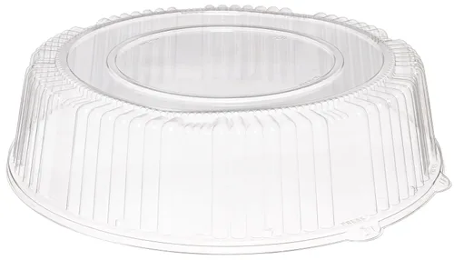 CaterLine - Tapa redonda de plástico para bandeja de catering, 16 pulgadas, transparente (25 unidades)
