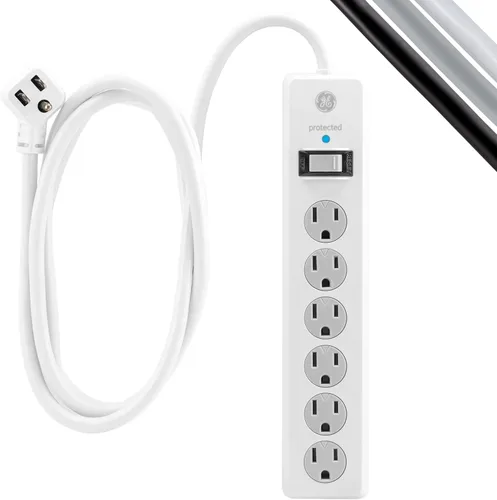 Vista 21 de GE Protector SurGE de 6 tomas, cable de extensión de 15 pies