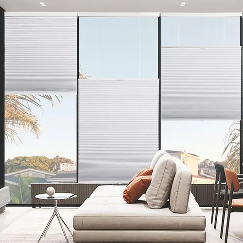 Vista 7 de MYshade CEL34WT72E - Persianas celulares opacas y sin cordones, persianas para ventanas, persianas y persianas de ventana, fácil de instalar, 34 in