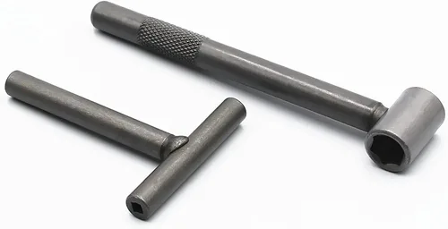 Vista 5 de Llave de reparación de tornillo de válvula de motor de válvula de scooter de motocicleta, herramienta de ajuste de agujero hexagonal cuadrado