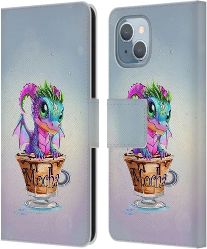 Vista 277 de Head Case Designs Officially Licensed Ruth Thompson Boba Tea Cup O Dragons Leather Wallet Case Compatible with Apple iPhone 7 Plus / 8 Plus