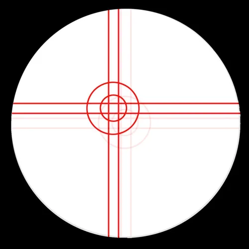 Vista 6 de Astromania Ocular iluminado de lujo de 0.354 in en cruz - para astrofotos perfectamente guiadas Adjustable Double Crosshairs, Particularly