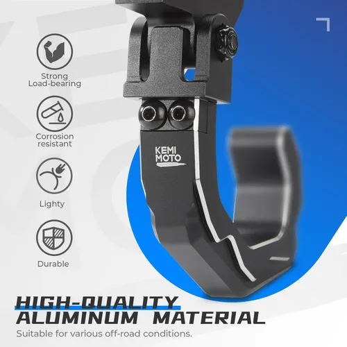 Vista 6 de KEMIMOTO Gancho enrollable para casco compatible con barra antivuelco de 1.6 a 2 pulgadas, colgador UTV de aluminio resistente para casco