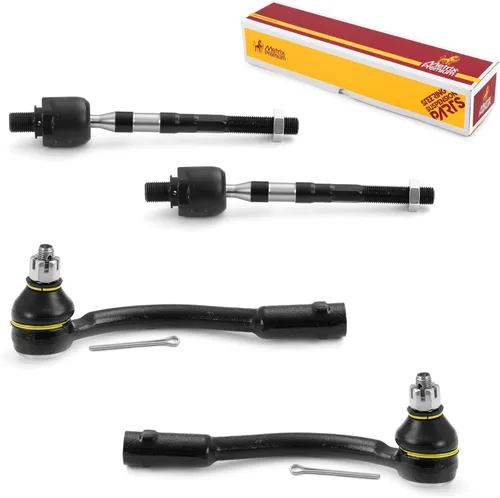 Vista 122 de Metrix Premium Chassis Parts - Kit de 4 piezas de extremos de barra de acoplamiento frontal exterior e interior compatible con Nissan Pathfinder