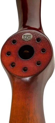 Vista 4 de Authentic Models, Hélice pequeña, hélice de madera vintage, negro/marfil con acabado envejecido miel, pequeño