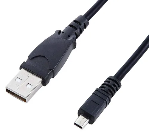 Vista 2 de MaxLLTo™ Cable de datos del cargador de la PC del USB para la cámara Panasonic Lumix DMC-ZS25 DMC-TZ35