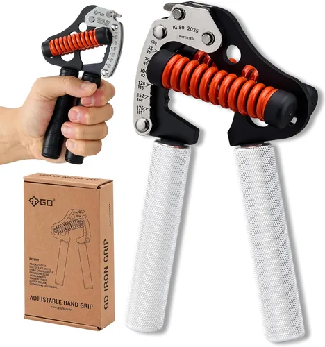 GD IRON GRIP Entrenador de Fuerza de Agarre Fortalecedor de Manos Ajustable Fortalecedor de Agarre de Manos Ejercitador de Agarre de Manos