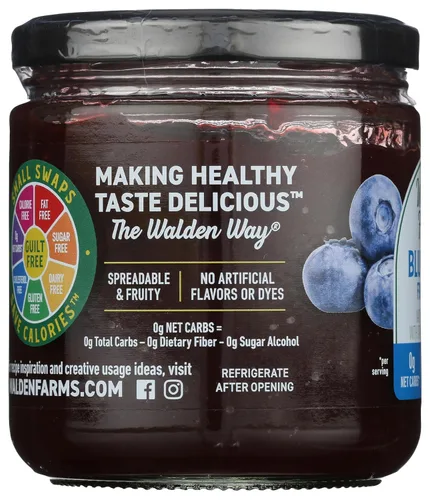 Vista 4 de Mermeladas frutales Walden Farms sin calorías, sin azúcar, sin grasas, sin gluten