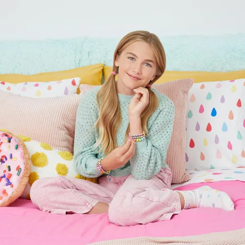 Vista 7 de Make It Real: ¡Pop! Shake! Twist! Kit de pulseras de bricolaje – Haz 7 pulseras con dijes escensoriales, 171 piezas, kit de joyería todo en 1