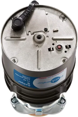 Vista 3 de InSinkErator Triturador de basura con cable de alimentación, Badger 5, serie estándar, alimentación continua de 1/2 HP, negro y trituradores