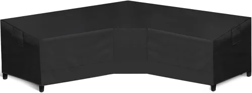Vista 8 de WLEAFJ Funda de sofá modular para patio en forma de L, impermeable, de alta resistencia para exteriores con ventilación, con orientación a