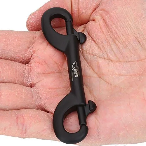 Vista 2 de Gancho de buceo, gancho de doble extremo de acero inoxidable para buceo submarino (3.543 in-negro)