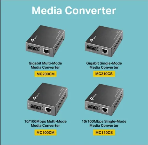Vista 2 de TP-Link Convertidor de medios de fibra Gigabit SFP a RJ45 Convertidor de fibra a Ethernet