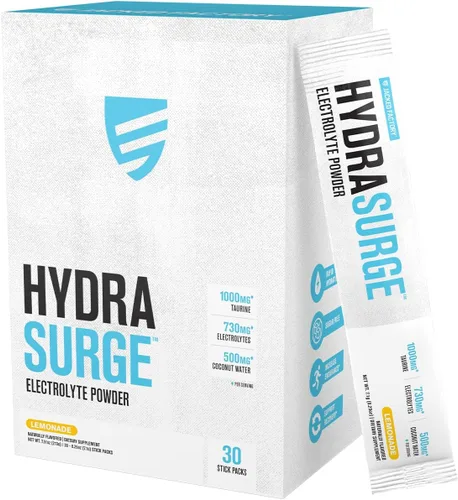 Jacked Factory Hydrasurge - Paquetes de electrolitos en polvo, sin azúcar y endulzados naturalmente, aptos para dietas cetogénicas y veganas, se