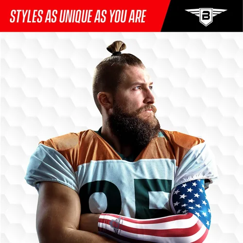 Vista 5 de Bucwild Sports Flame Fire Compression Arm Sleeve for Women & Men Durable, Snug Fit for Long-Lasting Shape Retention