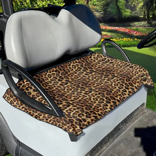 Vista 6 de Yewattles Funda de asiento de carrito de golf, toalla portátil para asiento de coche, ajuste universal, carrito de golf de 2 asientos