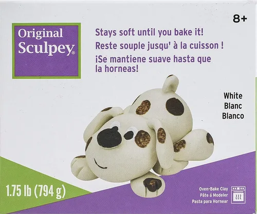 Polyform Sculpey arcilla polimérica original, 1.75 libras, blanca
