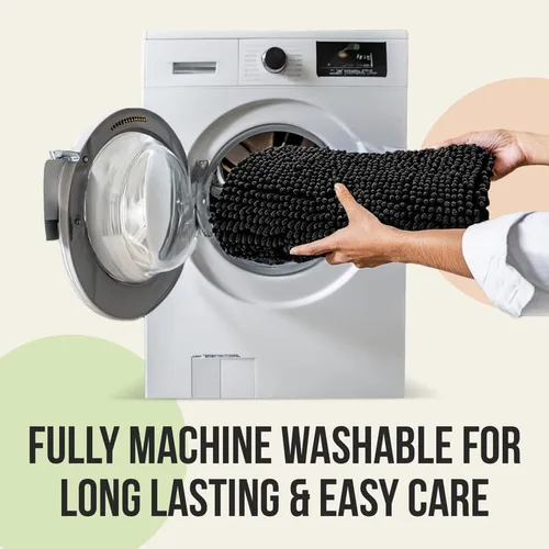 Vista 5 de ITSOFT - Tapete extragrande de microfibra de felpilla, suave, antideslizante, absorbente, lavable a máquina, peludo y de secado rápido