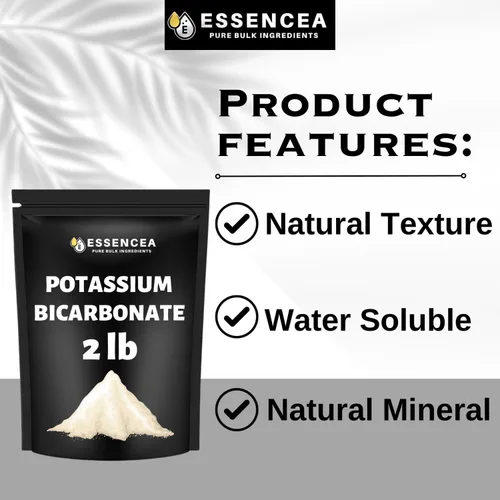 Vista 4 de Bicarbonato de potasio de 2 libras por Essencea Pure Bulk Ingredients Electrolito y levadura Suplemento de potasio puro y sin diluir