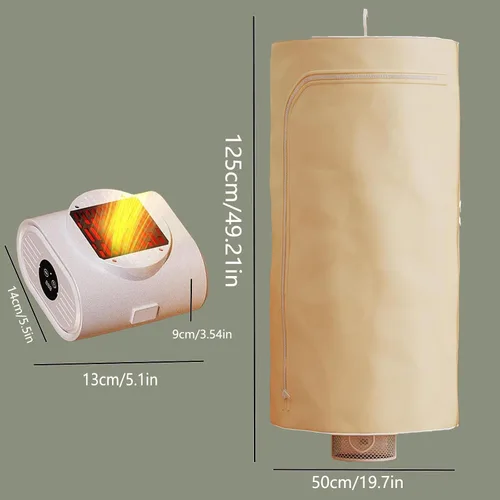 Vista 7 de 3 in 1 Multifunctional Folding Automatic Ironing Machine, Portable Boot Dryer, Heater for Office Clothes Dryer Shoe Dryer Heater for Family