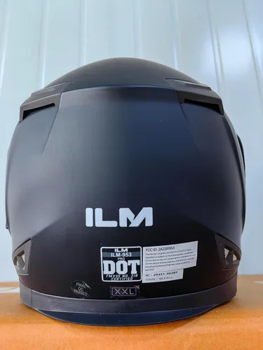 Vista 8 de ILM - Casco de motocicleta modular con visera solar abatible, Bluetooth integrado, intercomunicador, Mp3 Modelo 953/953 PRO Pro Negro Mate