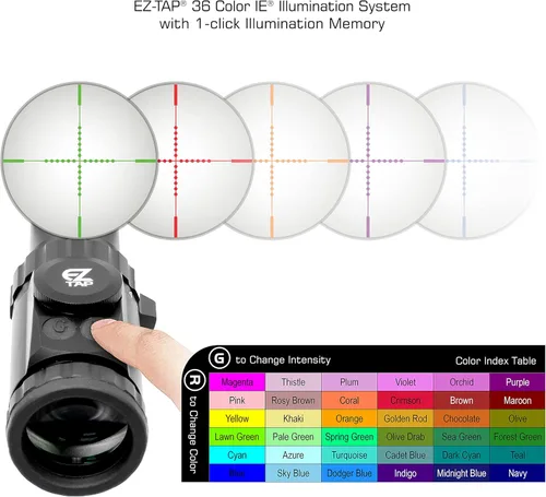 Vista 3 de UTG 3-12 x 44 de 30 mm, de obturador compacto, AO, Mil-Dot, de 36 colores, con anillos