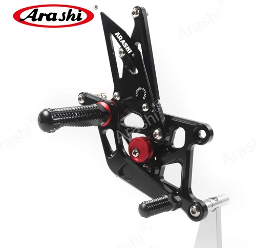 Vista 5 de Arashi (Versión 2.0) Estriberas traseras ajustables para Honda CBR250R 2011-2022 Accesorios de motocicleta Estriberas Reposapiés Juego trasero CBR