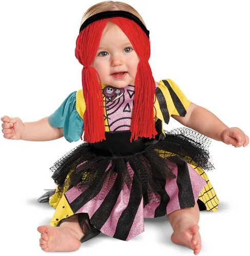 Vista 2 de Disguise Disfraz infantil de Tim Burtons The Nightmare Before Christmas Sally Prestige, Negro