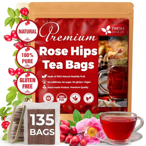 Vista 338 de FreshDrinkUS, 135 bolsas de té de jengibre y cúrcuma premium, ingredientes 100% naturales, mezcla hecha a mano de té de hierbas de cúrcuma