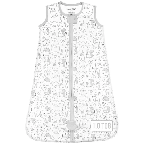 Vista 119 de Mama Cheetah Saco de dormir para bebé de 0.5 TOG, Manta portátil de algodón orgánico para bebé con cremallera bidireccional, Saco de dormir