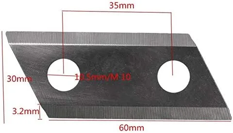 Vista 8 de 2 unids/set metal jardín trituradora cuchillas cortadores Set para Eco ES1600 para McCulloch MCS2001