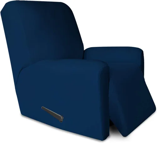 Vista 19 de PureFit Funda súper elástica para sofá reclinable con bolsillo, funda de sofá suave y antideslizante de elastano, lavable, protector de muebles
