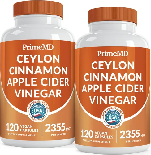 Vista 14 de Cápsulas 5 en 1 de canela de Ceilán de 2355 mg - Cápsulas de vinagre de canela de Ceilán y sidra de manzana - Cápsulas de cúrcuma y Panax Ginseng