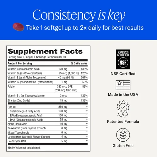 Vista 6 de eyepromise restaurar Suplemento – Complete macular Salud Fórmula con Zeaxanthin & Lutein para ocular Nutrición